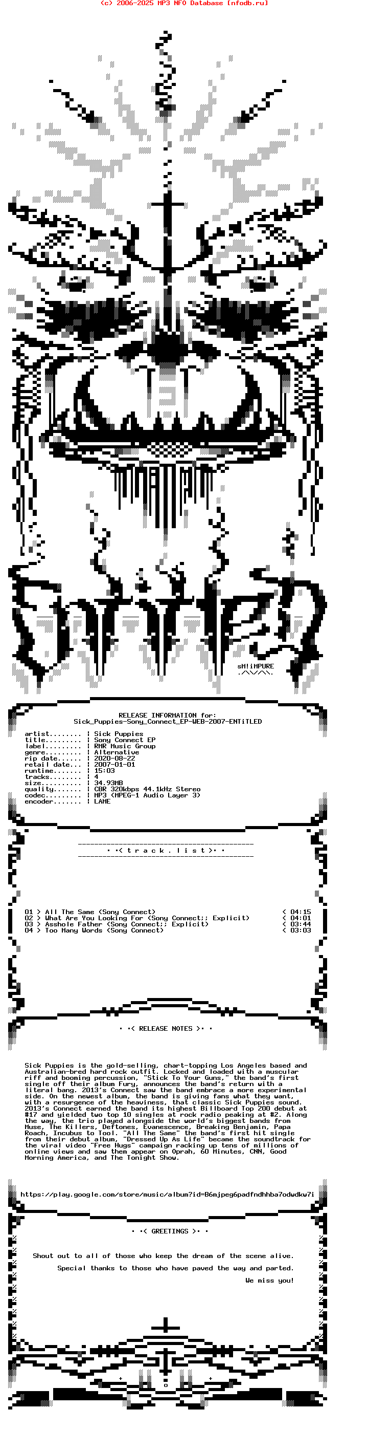 Sick_Puppies-Sony_Connect_Ep-WEB-2007