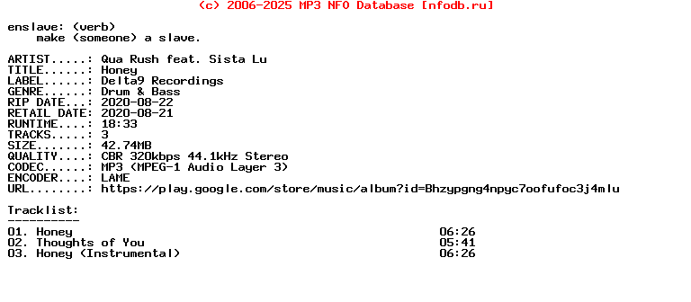 Qua_Rush_Feat_Sista_Lu-Honey-WEB-2020