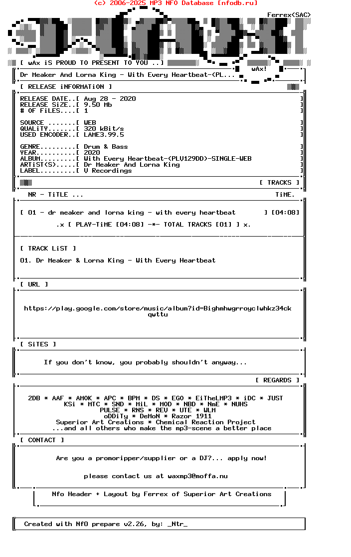 Dr_Meaker_And_Lorna_King-With_Every_Heartbeat-(PLV129DD)-Single-WEB-2020