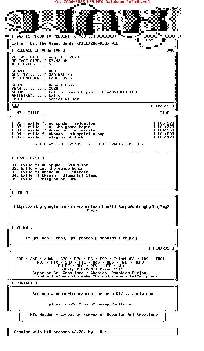 Exile-Let_The_Games_Begin-(KILLAZ064DIG)-WEB-2020