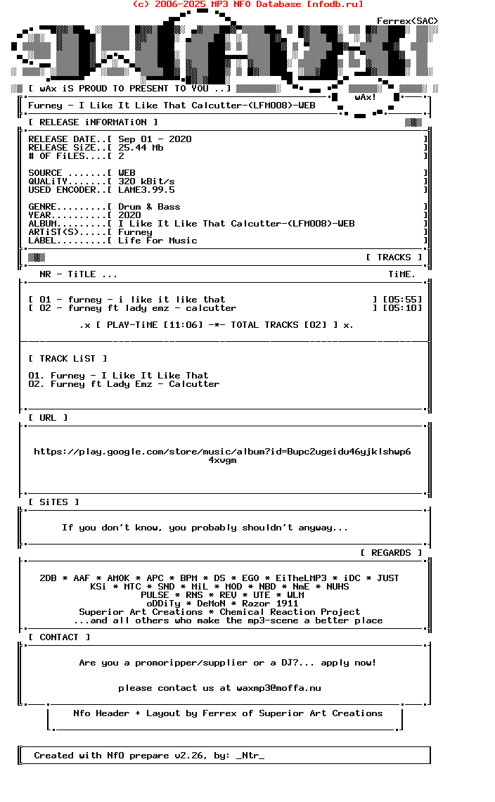 Furney-I_Like_It_Like_That_Calcutter-(LFM008)-WEB-2020