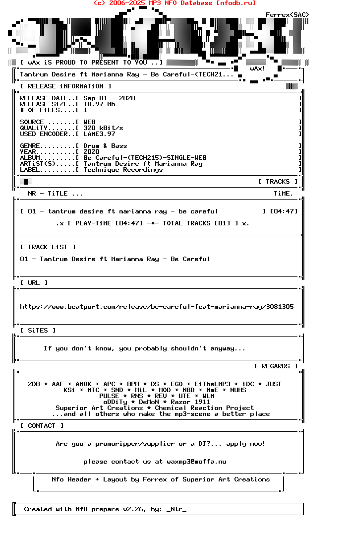 Tantrum_Desire_Ft_Marianna_Ray-Be_Careful-(TECH215)-Single-WEB-2020