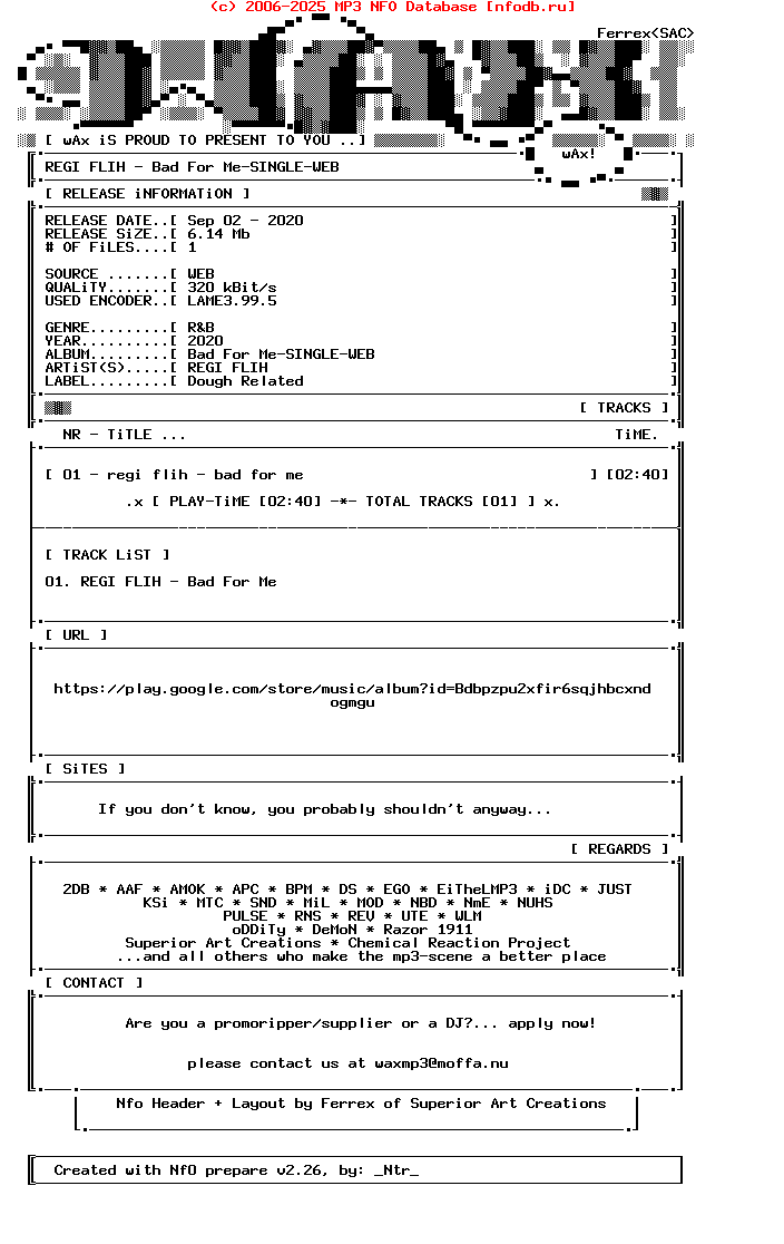Regi_Flih-Bad_For_Me-Single-WEB-2020