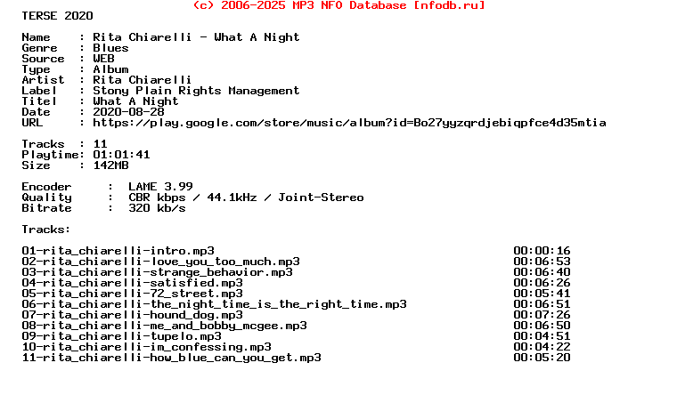 Rita_Chiarelli-What_A_Night-WEB-1997-Terse