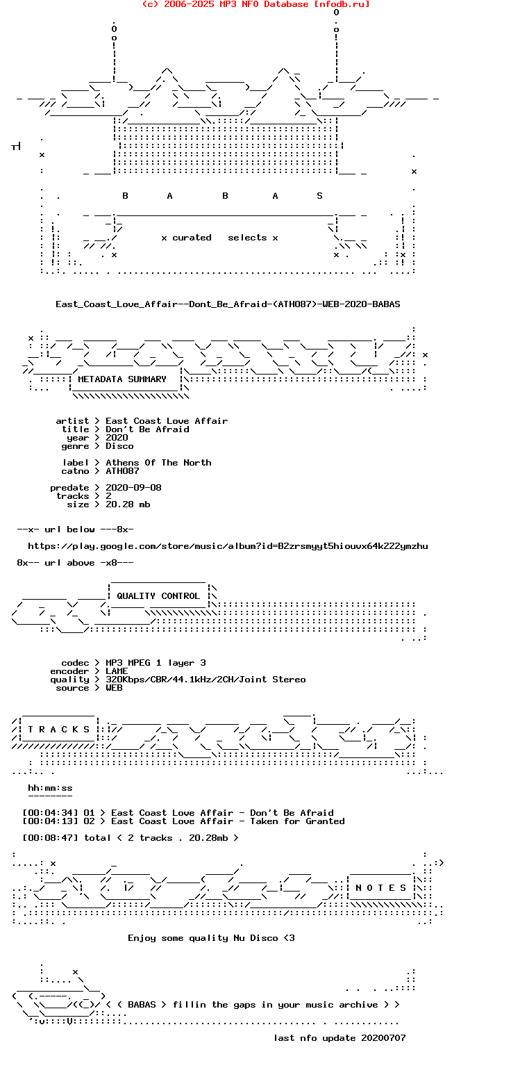 East_Coast_Love_Affair--Dont_Be_Afraid-(ATH087)-WEB-2020-BABAS