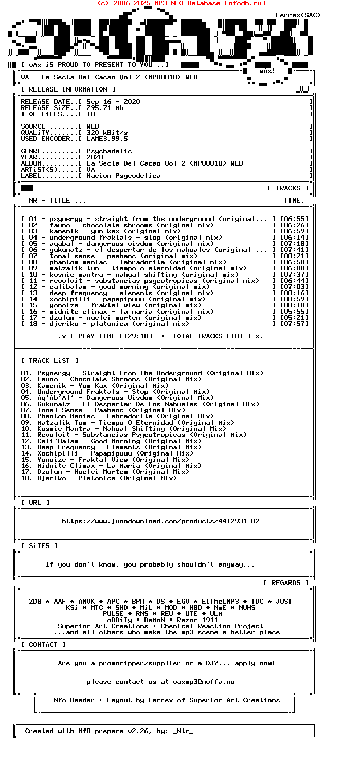 VA-La_Secta_Del_Cacao_Vol_2-(NP00010)-WEB-2020