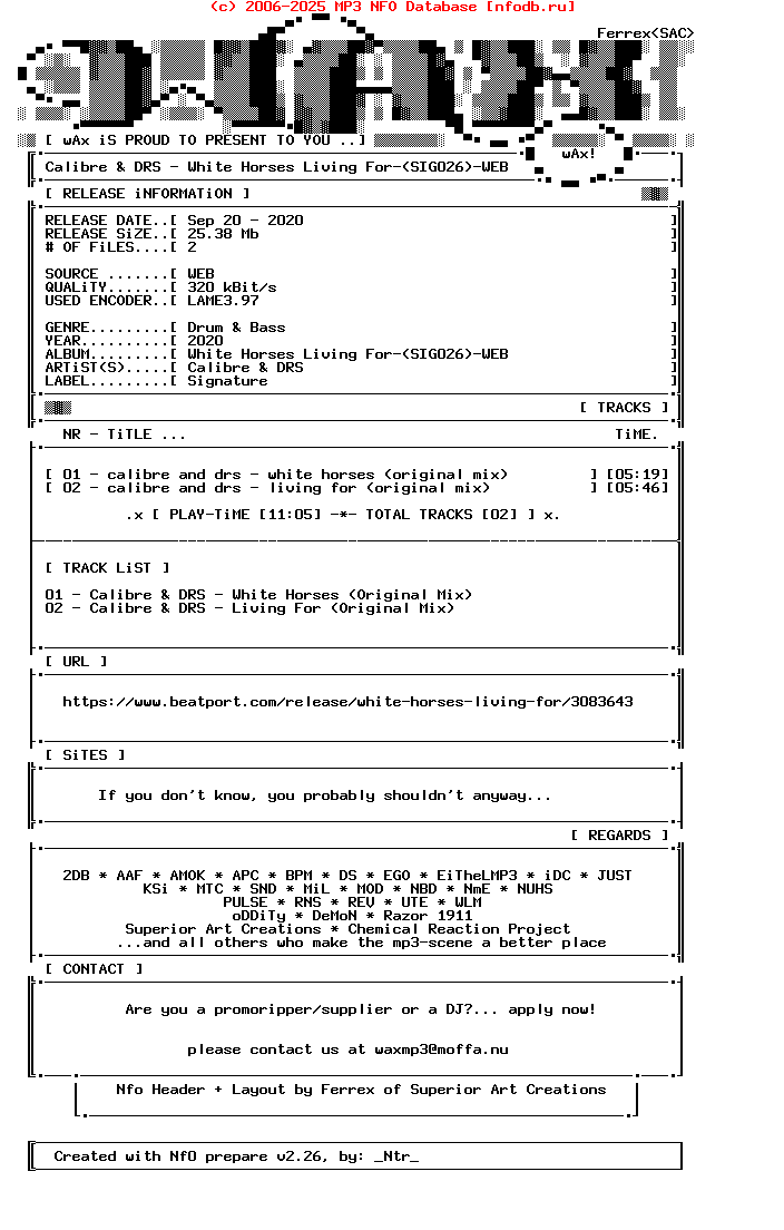 Calibre_And_Drs-White_Horses_Living_For-(SIG026)-WEB-2020