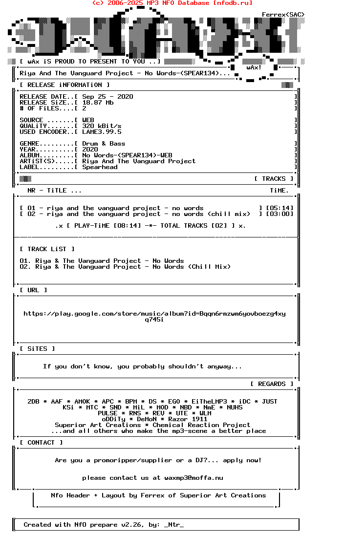 Riya_And_The_Vanguard_Project-No_Words-(SPEAR134)-WEB-2020