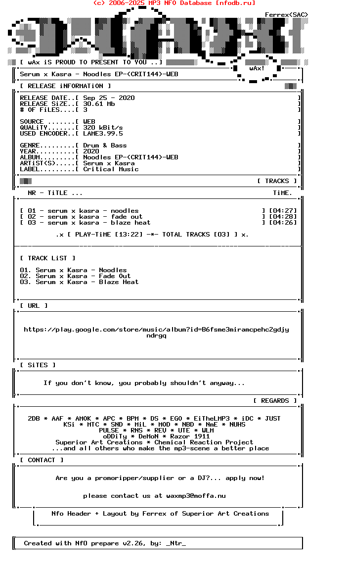 Serum_X_Kasra-Noodles_Ep-(CRIT144)-WEB-2020