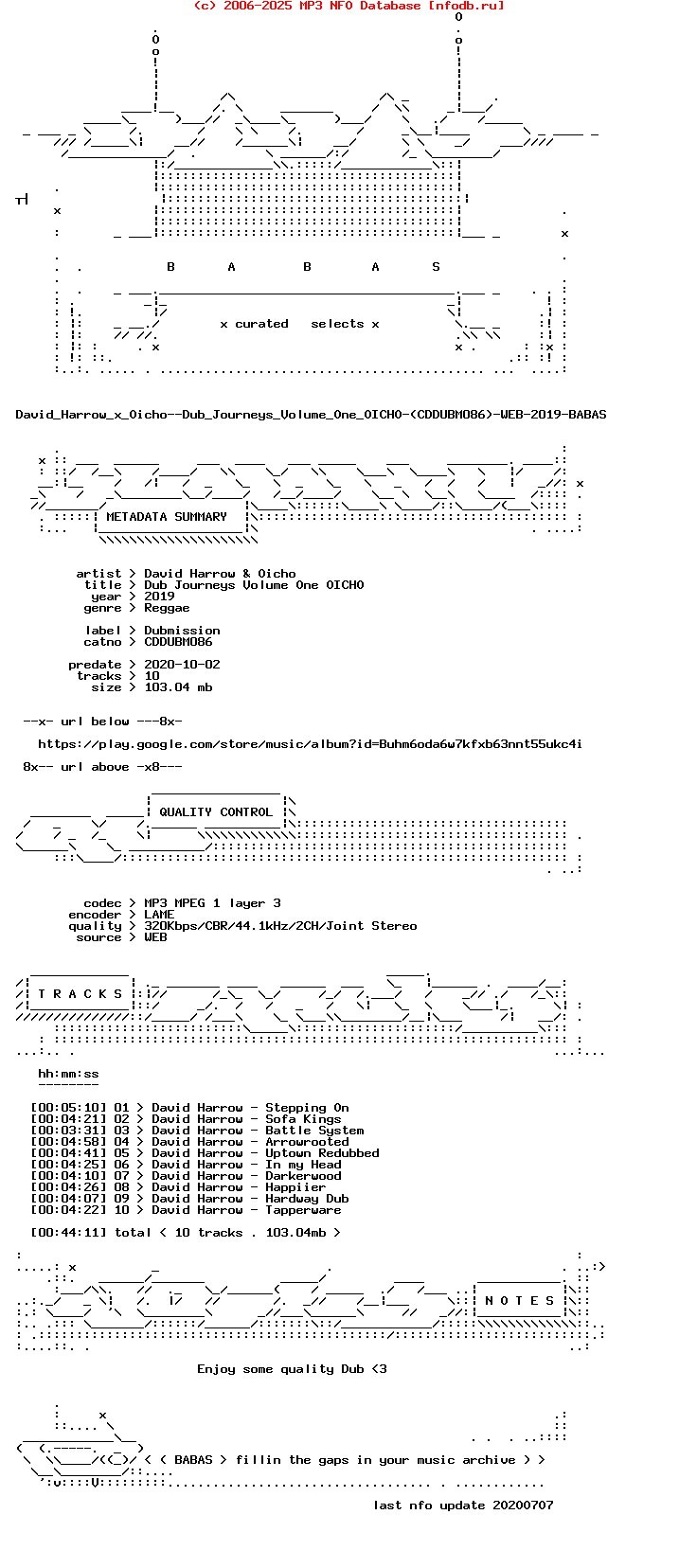 David_Harrow_X_Oicho--Dub_Journeys_Volume_One_Oicho-(CDDUBM086)-WEB-2019-BABAS