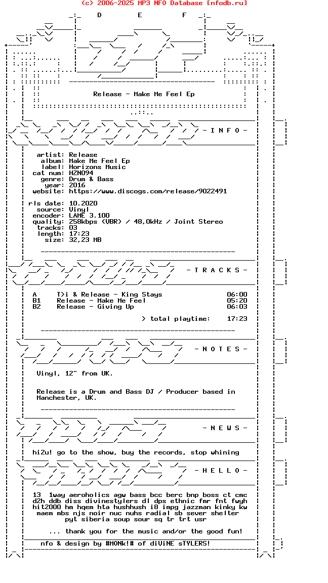 Release-Make_Me_Feel_Ep-(HZN094)-Vinyl-2016