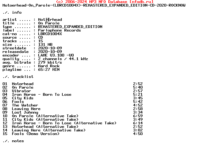 Motorhead-On_Parole-(LBRCD1004X)-Remastered_Expanded_Edition-CD-2020