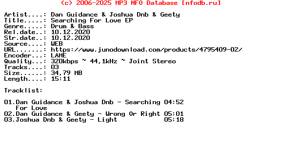 Dan_Guidance_And_Joshua_Dnb_And_Geety-Searching_For_Love_Ep-(CLS333)-WEB-2020