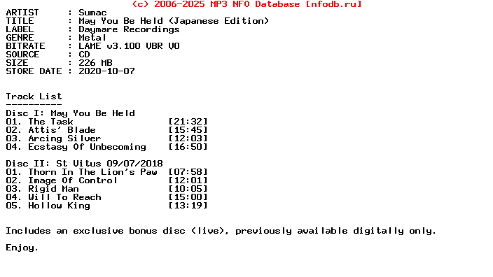 Sumac-May_You_Be_Held-(JAPANESE_EDITION)-2020