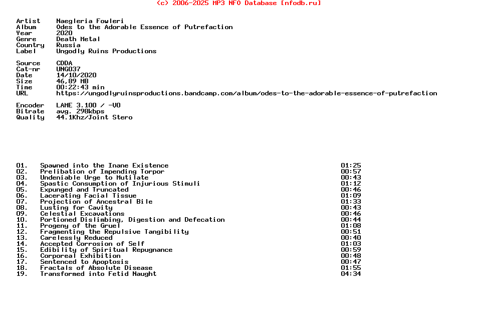 Naegleria_Fowleri-Odes_To_The_Adorable_Essence_Of_Putrefaction-CD-2020