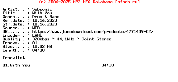 Subsonic-With_You-(ELA047)-Single-WEB-2020
