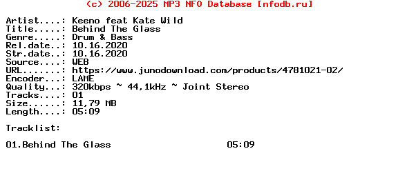 Keeno_Feat_Kate_Wild-Behind_The_Glass-(NHS409DD1)-Single-WEB-2020