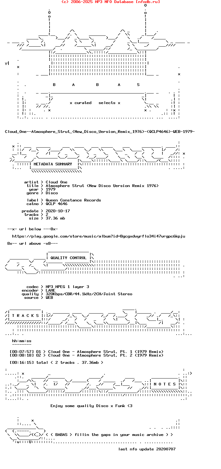 Cloud_One--Atmosphere_Strut_(NEW_DISCO_VERSION_REMIX_1976)-(QCLP4646)-WEB-1979-Babas_Int