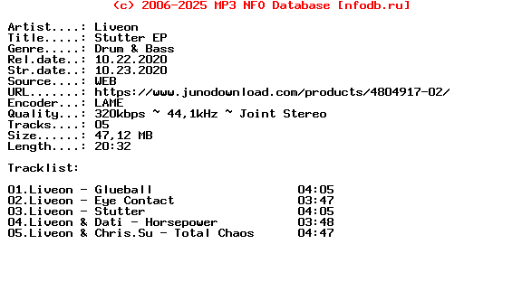 Liveon-Stutter_Ep-(EATBRAIN113)-WEB-2020