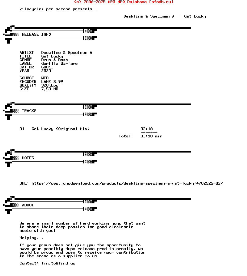 Deekline_And_Specimen_A-Get_Lucky-(GW013)-Single-WEB-2020