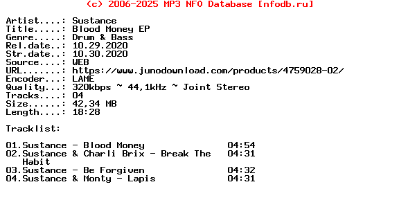 Sustance-Blood_Money_Ep-(SHA173)-WEB-2020