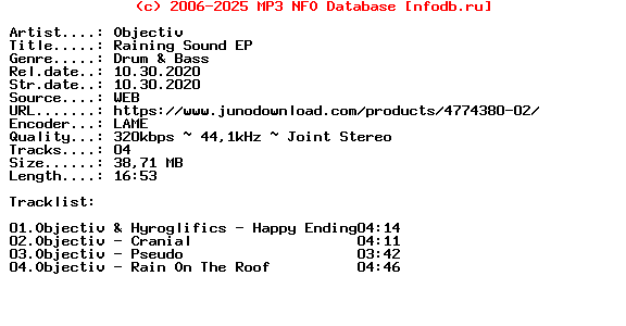 Objectiv-Raining_Sound_Ep-(FLXA119)-WEB-2020