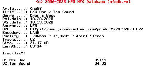 One87-New_One__Ten_Sound-(FLXA118)-WEB-2020