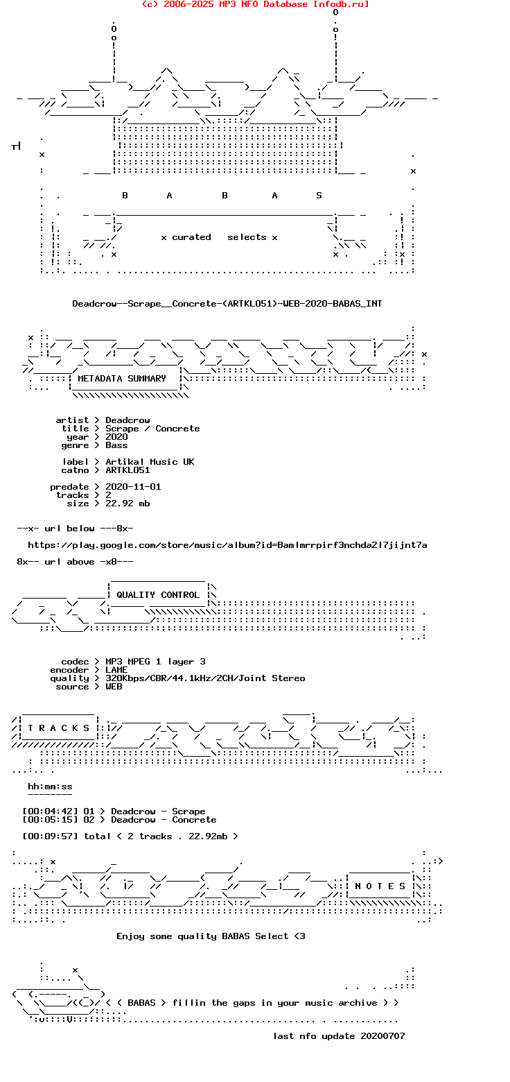 Deadcrow--Scrape__Concrete-(ARTKL051)-WEB-2020-Babas_Int