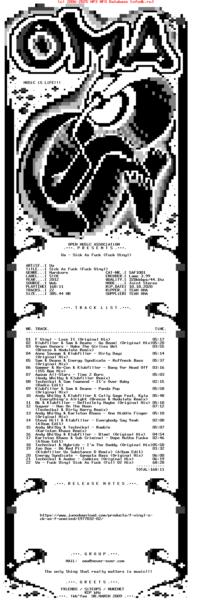 VA--Sick_As_Fuck_(FUCK_VINYL)-(SAF1001)-WEB-2012-OMA