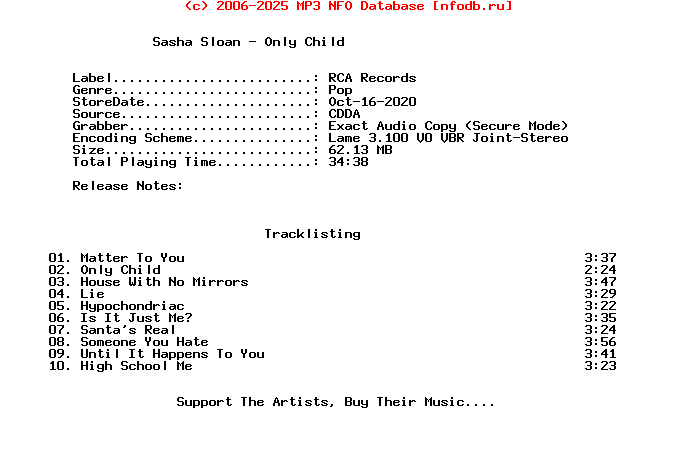 Sasha_Sloan-Only_Child-2020
