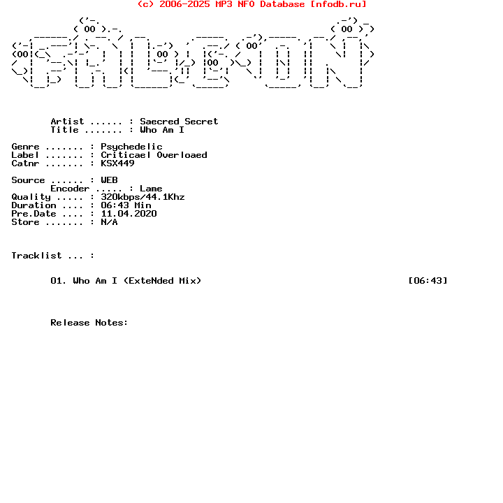Sacred_Secret-Who_Am_I-Single-WEB-2020-Falcon_Int