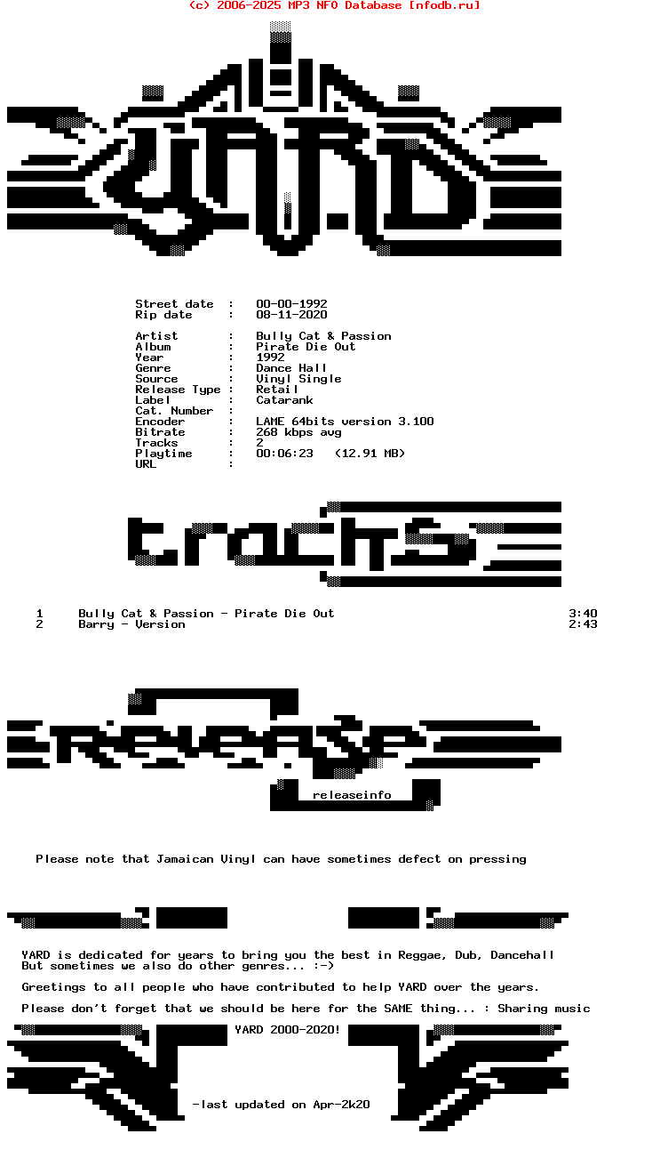 Bully_Cat_And_Passion-Pirate_Die_Out-VLS-1992-YARD
