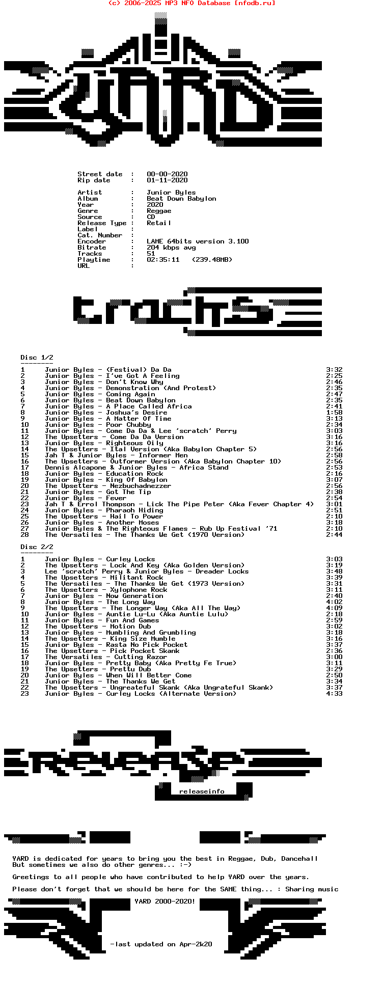 Junior_Byles-Beat_Down_Babylon-2CD-2020-YARD
