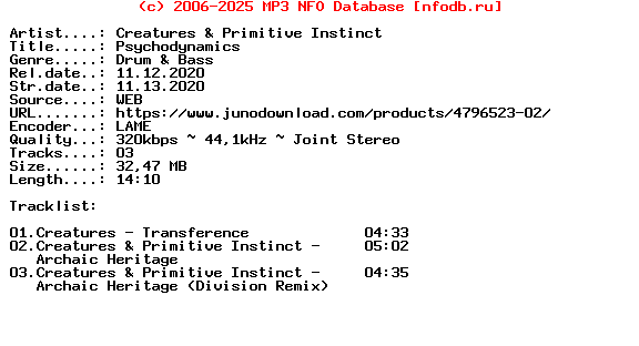 Creatures_And_Primitive_Instinct-Psychodynamics-(CTX024)-WEB-2020