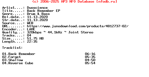 Duoscience-Back_Remember_Ep-(INFLUGB0031)-WEB-2020