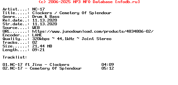 Nc-17-Clockers__Cemetery_Of_Splendour-(BSR002)-WEB-2020