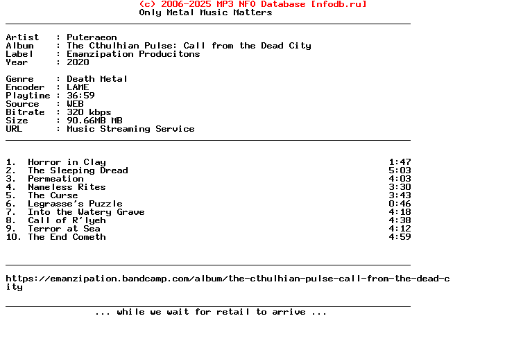 Puteraeon-The_Cthulhian_Pulse_Call_From_The_Dead_City-WEB-2020