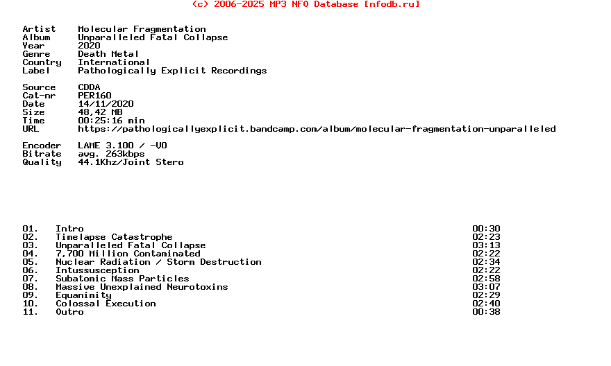 Molecular_Fragmentation-Unparalleled_Fatal_Collapse-CD-2020