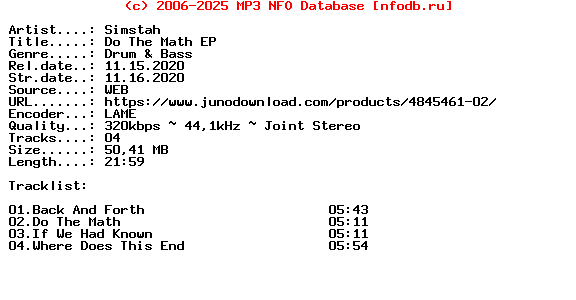 Simstah-Do_The_Math_Ep-(INFLUENZA227)-WEB-2020
