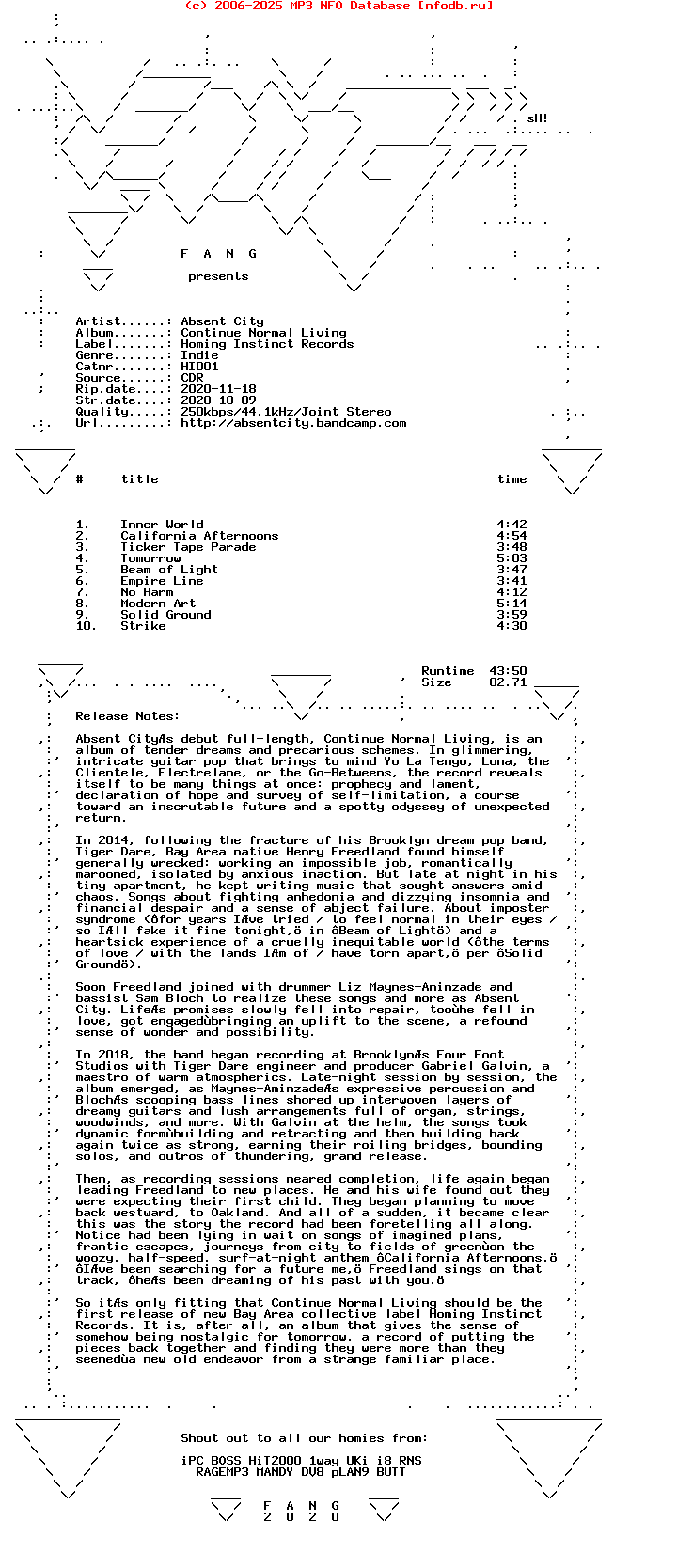 Absent_City-Continue_Normal_Living-(HI001)-CDR-2020