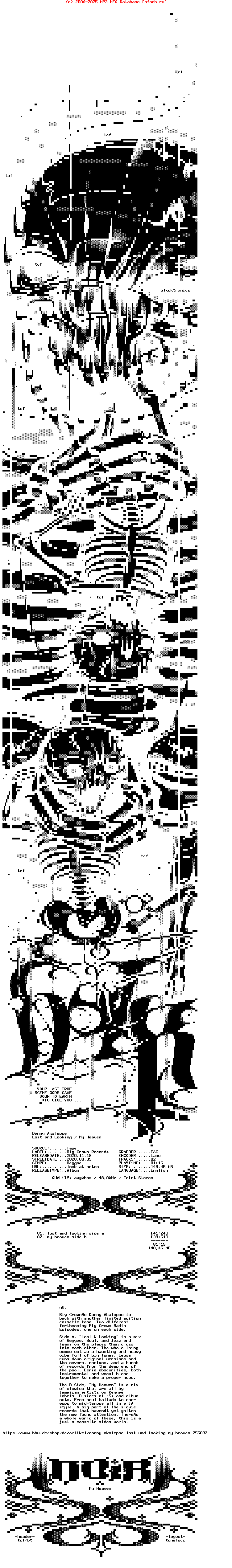 Danny_Akalepse-Lost_And_Looking-My_Heaven-Bcrc002-Tape-2020-NOiR