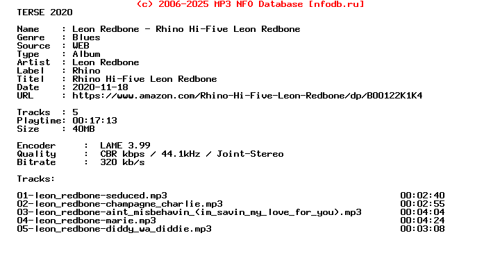 Leon_Redbone-Rhino_Hifive_Leon_Redbone-WEB-2007-Terse