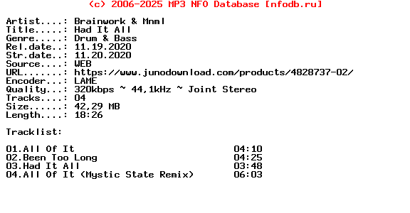 Brainwork_And_Mnml-Had_It_All-(CKRA013)-WEB-2020