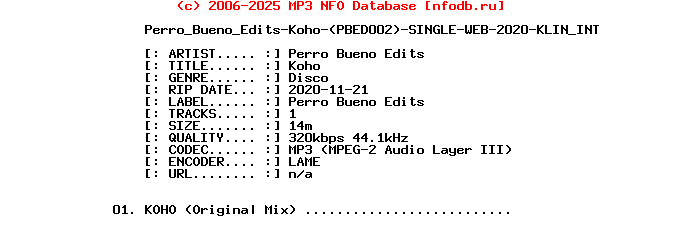 Perro_Bueno_Edits-Koho-(PBED002)-Single-WEB-2020