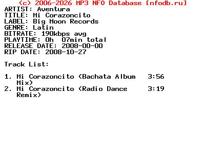 Aventura-Mi_Corazoncito-(PROMO_CDS)-SP-2008
