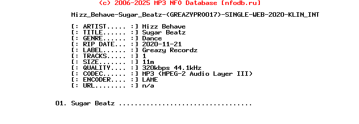 Mizz_Behave-Sugar_Beatz-(GREAZYPRO017)-Single-WEB-2020