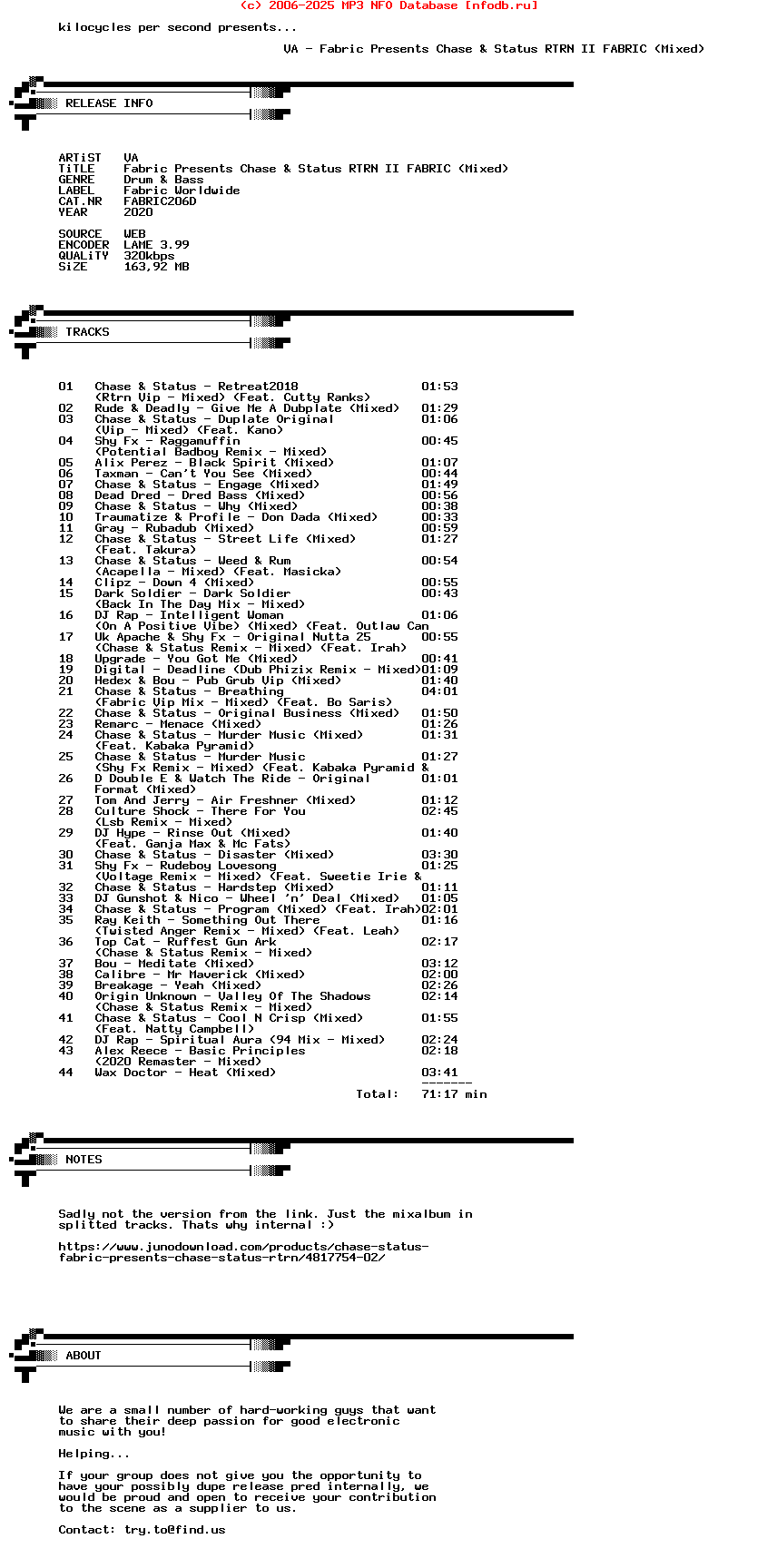 VA-Fabric_Presents_Chase_And_Status_Rtrn_Ii_Fabric_(MIXED)-(FABRIC206D)-WEB-2020