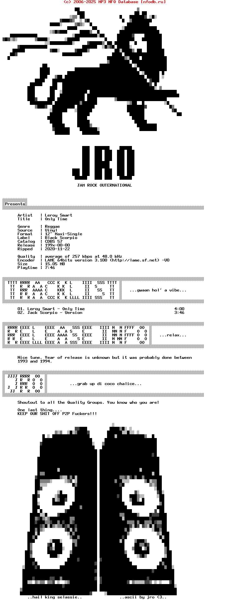 Leroy_Smart-Only_Time-VLS-199X-Jro
