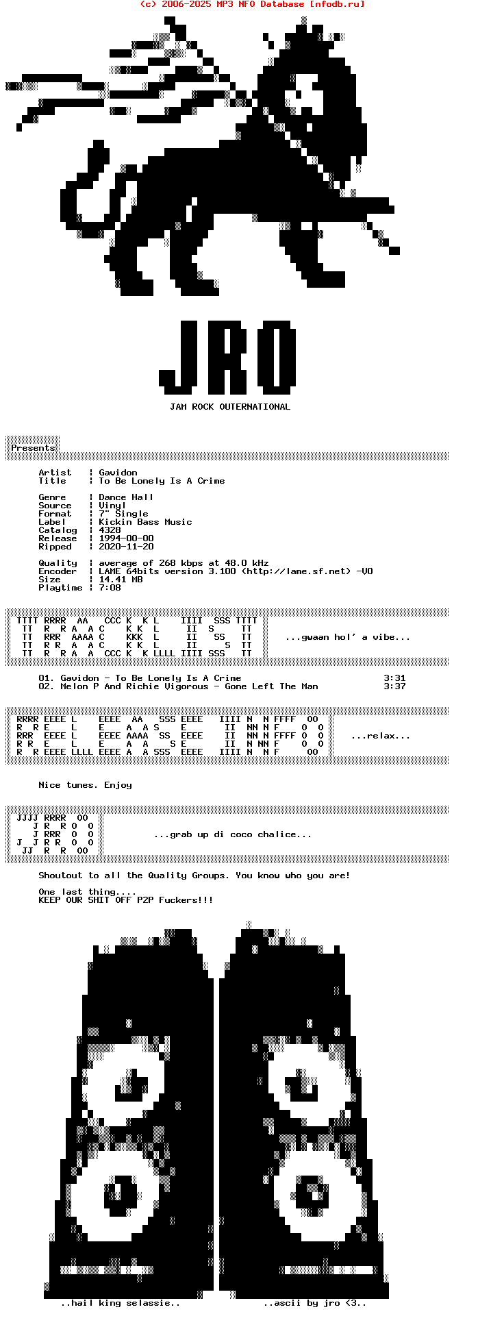 Gavidon-To_Be_Lonely_Is_A_Crime-VLS-1994-Jro