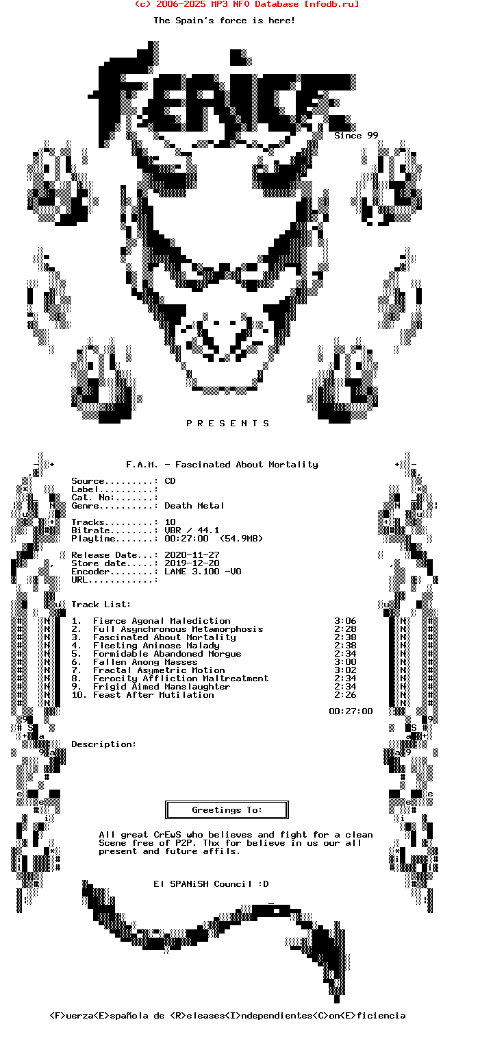 F.A.M._-_Fascinated_About_Mortality-Bootleg-CD-2019-Ferice